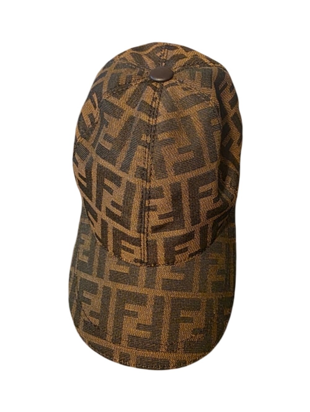 Fendi Brown Monogram FF Baseball Cap